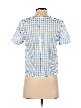 Madewell Button-Back Tie Tee in Gingham Check (view 2)