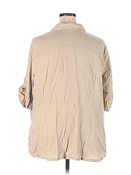 Just My Size Short Sleeve Button-Down Shirt (view 2)