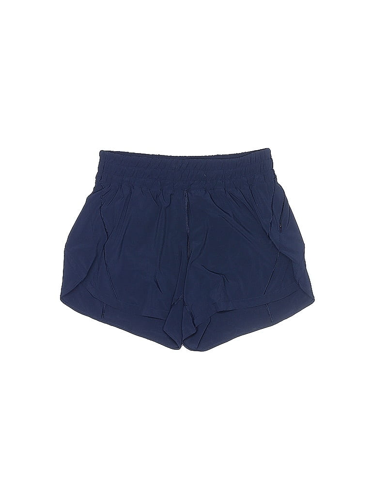 Lululemon Athletica Solid Navy Blue Athletic Shorts Size 10 33 off