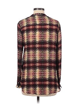 Haute Hippie Long Sleeve Silk Top (view 2)