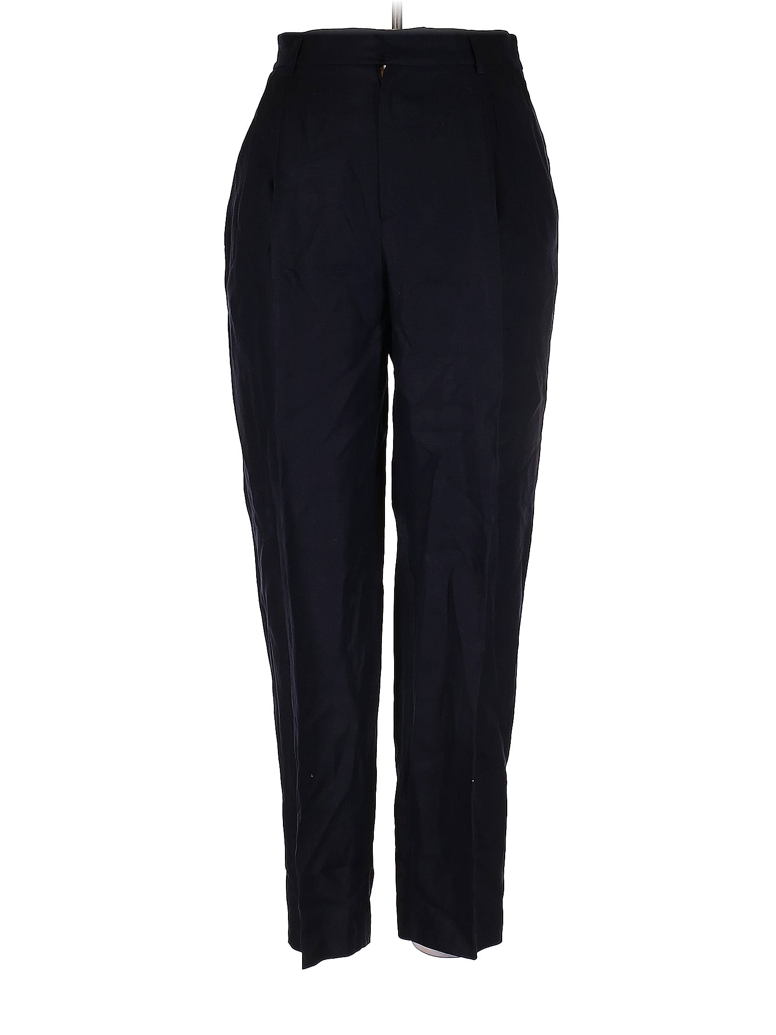 Ellen Tracy 100% Linen Solid Black Blue Linen Pants Size 14 - 74% off ...