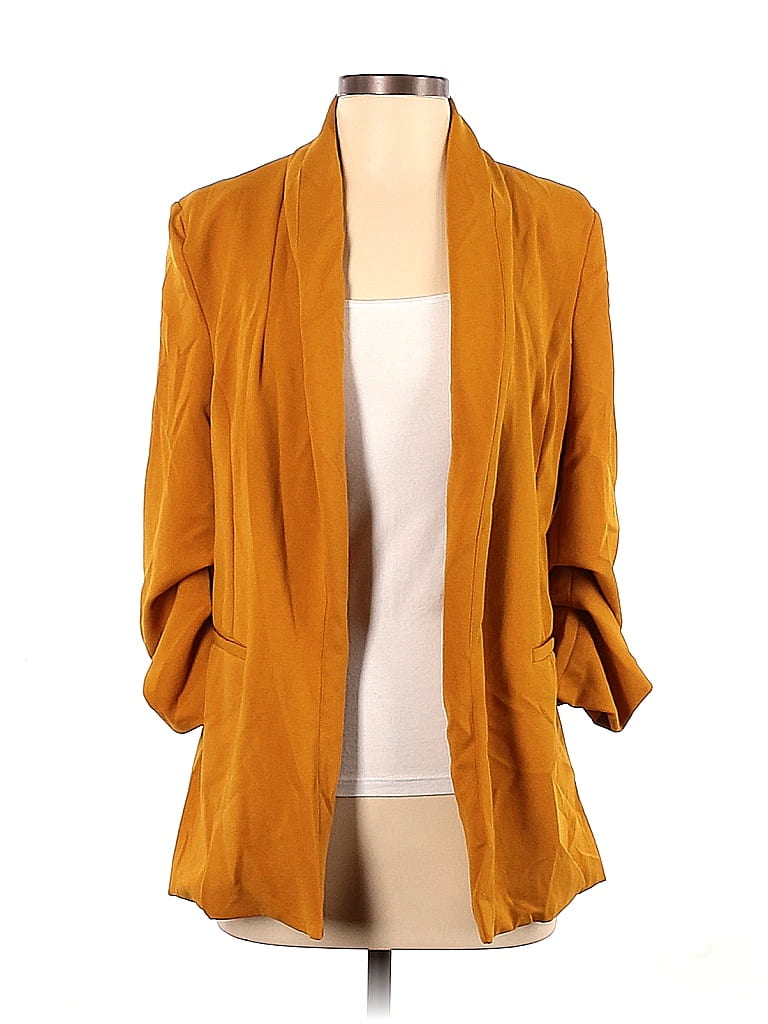 BBJ Los Angeles 100% Polyester Orange Blazer Size S - 67% off | thredUP