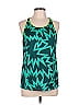 Nike 100% Polyester Teal Active Tank Size L - photo 1
