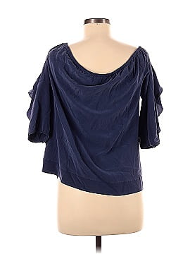L'Agence Short Sleeve Silk Top (view 2)