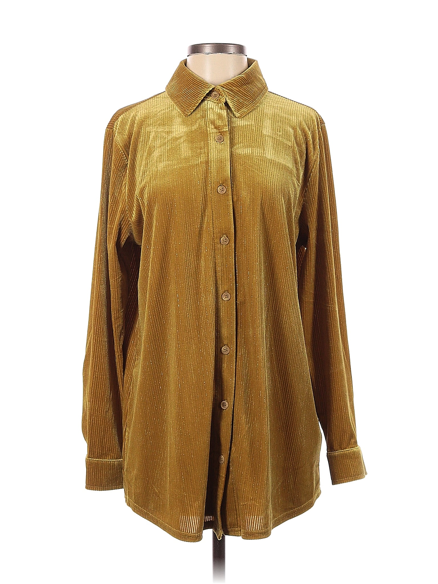 Soft Surroundings Solid Yellow Long Sleeve Blouse Size S - 66% off ...