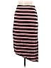 Bobeau Stripes Burgundy Casual Skirt Size L - photo 2