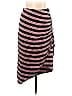 Bobeau Stripes Burgundy Casual Skirt Size L - photo 1