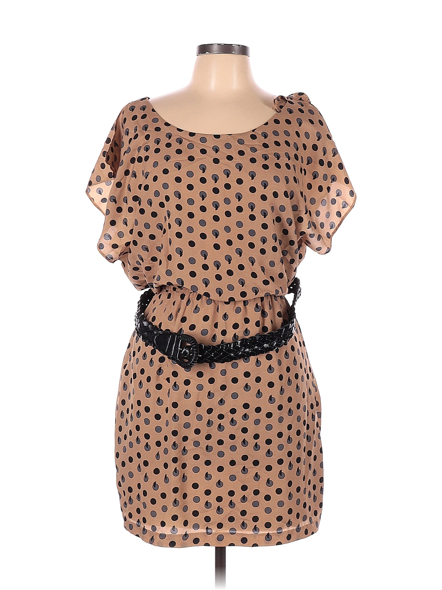 City Triangles Fit & Flare Lined Dress Size M