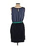 Banana Republic Factory Store 100% Polyester Solid Color Block Blue Casual Dress Size 10 - photo 2