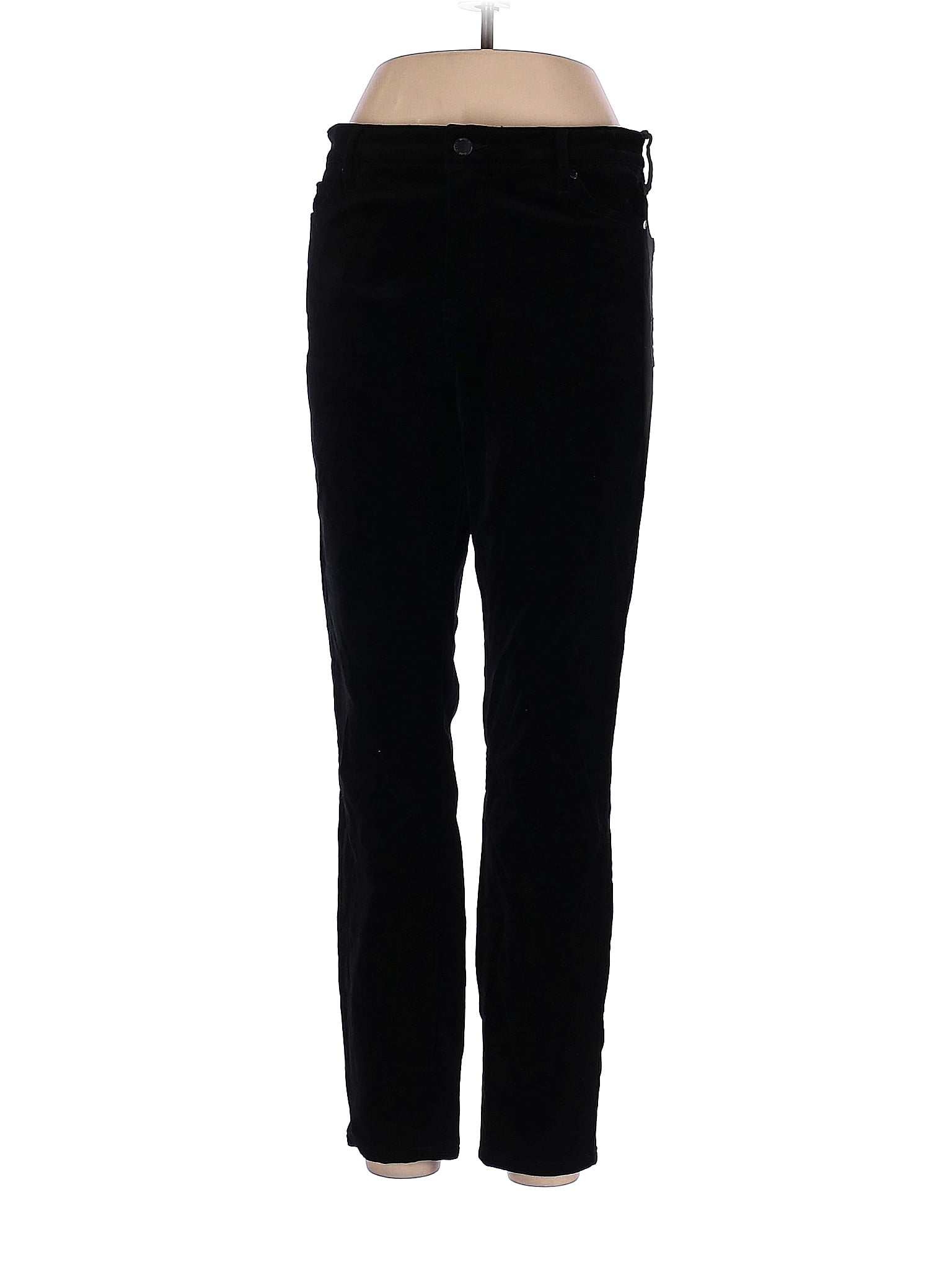 Well Worn Solid Black Velour Pants Size 10 51 off thredUP