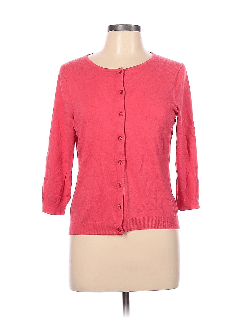 Roz & Ali Pink Cardigan Size L - 87% off | ThredUp