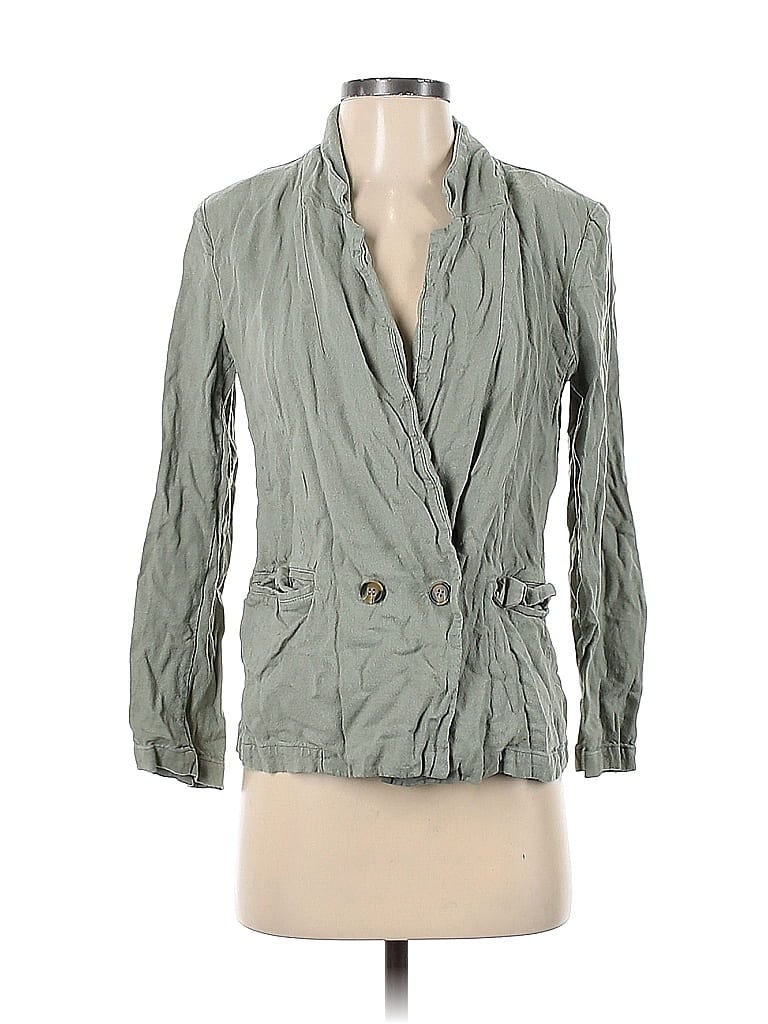 Pre-owned Forever 21 Blazer Jacket In Green