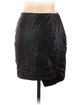 Shinestar Faux Leather Skirt (view 2)
