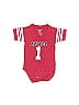 College Kids 100% Cotton Red Short Sleeve Onesie 3-6 MO / 6 MO - photo 1