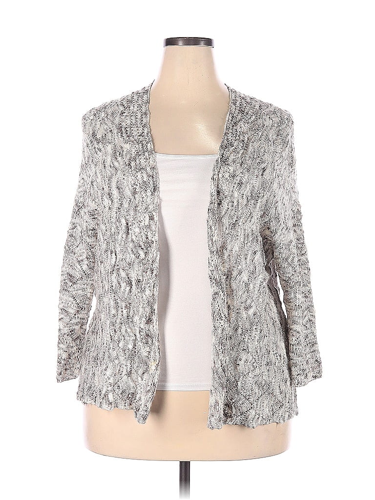 DressBarn Gray Cardigan Size 3X (Plus) - 48% off | thredUP