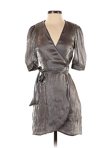 Zara silver wrap clearance dress