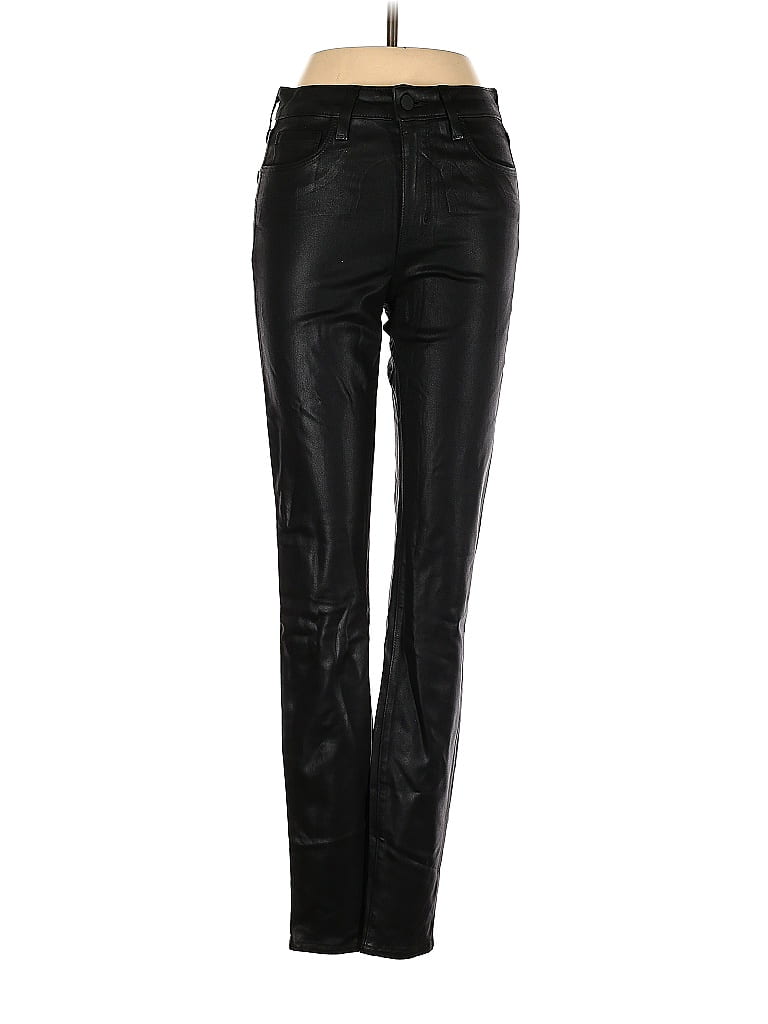 L'Agence Black Faux Leather Pants 26 Waist - 80% off | thredUP