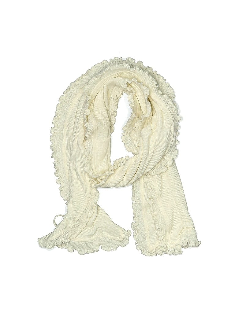 Pre-owned Assorted Brands Scarf In White