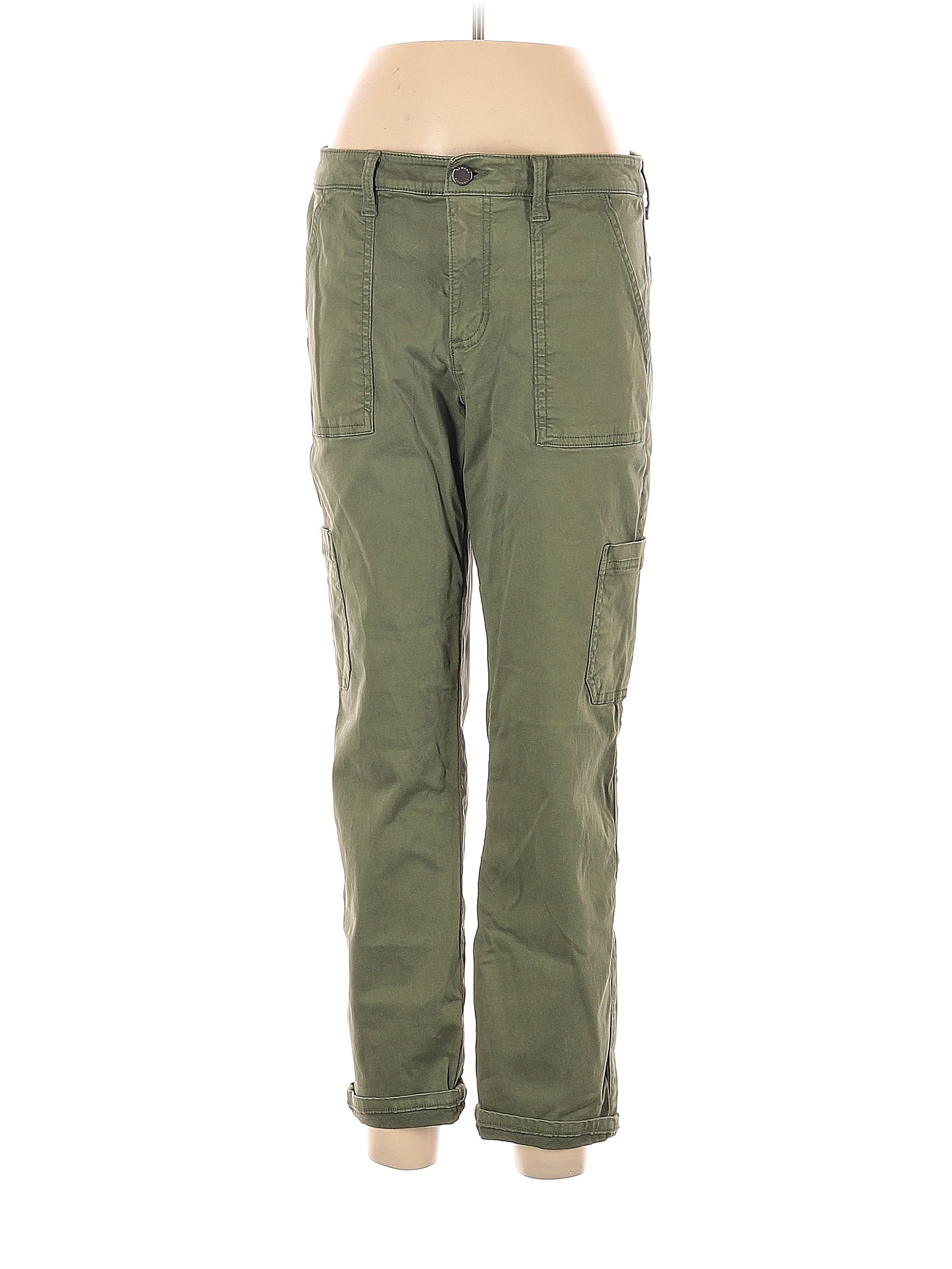 Banana Republic Solid Green Cargo Pants Size 8 69 off thredUP