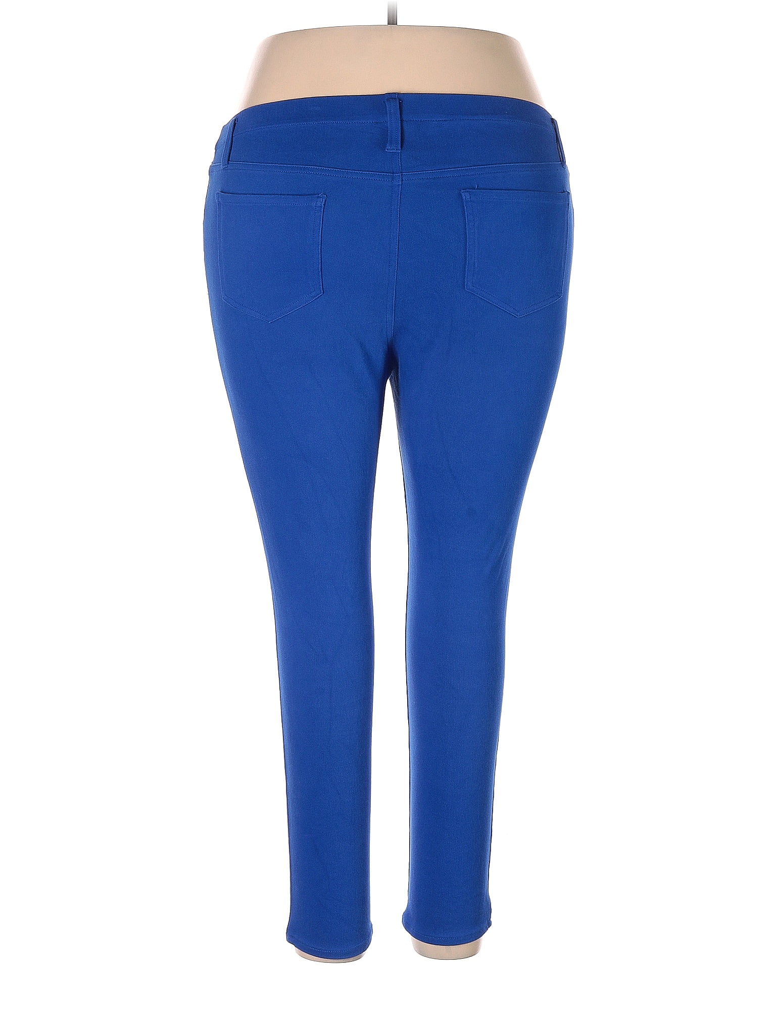 Faded Glory Solid Sapphire Blue Jeggings Size 2X (Plus) - 47% off