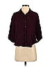 Free People 100% Rayon Burgundy Long Sleeve Blouse Size XS - photo 1