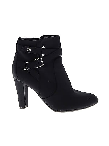 unisa black leather ankle boots