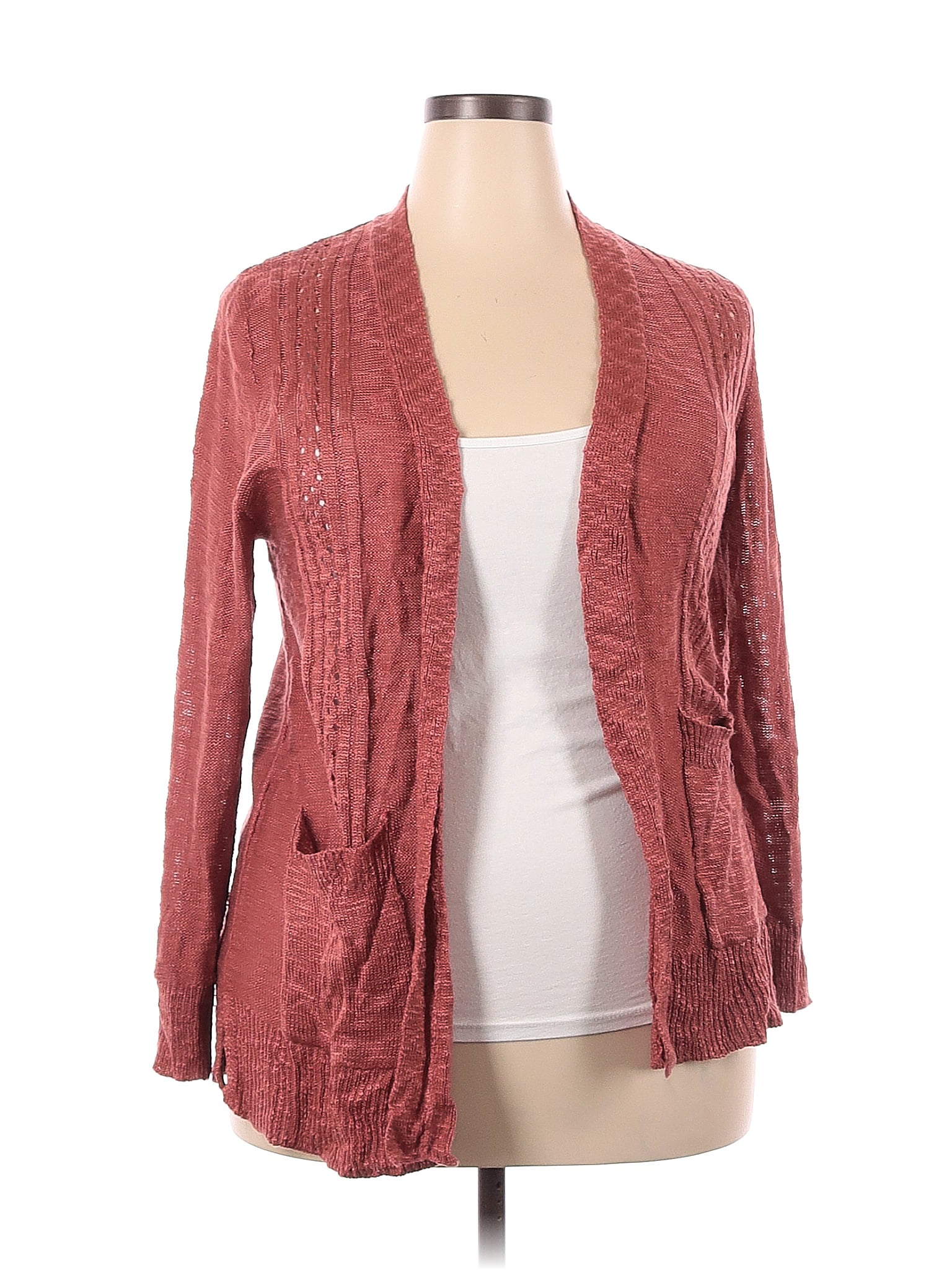 Love Ellie 100% Acrylic Pink Cardigan Size XXL - 71% off | ThredUp