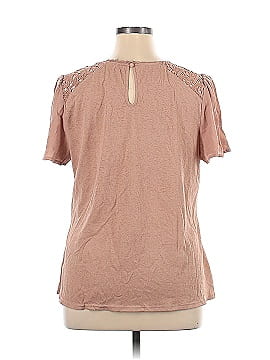 Flower & Feather Short Sleeve Top (view 2)