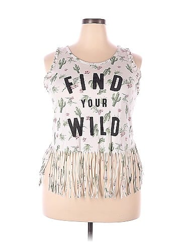 Wound Up Sleeveless T-Shirt (view 1)