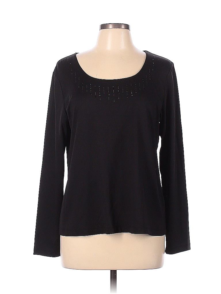 Chico's Black Long Sleeve Top Size Lg (2) - 81% off | ThredUp