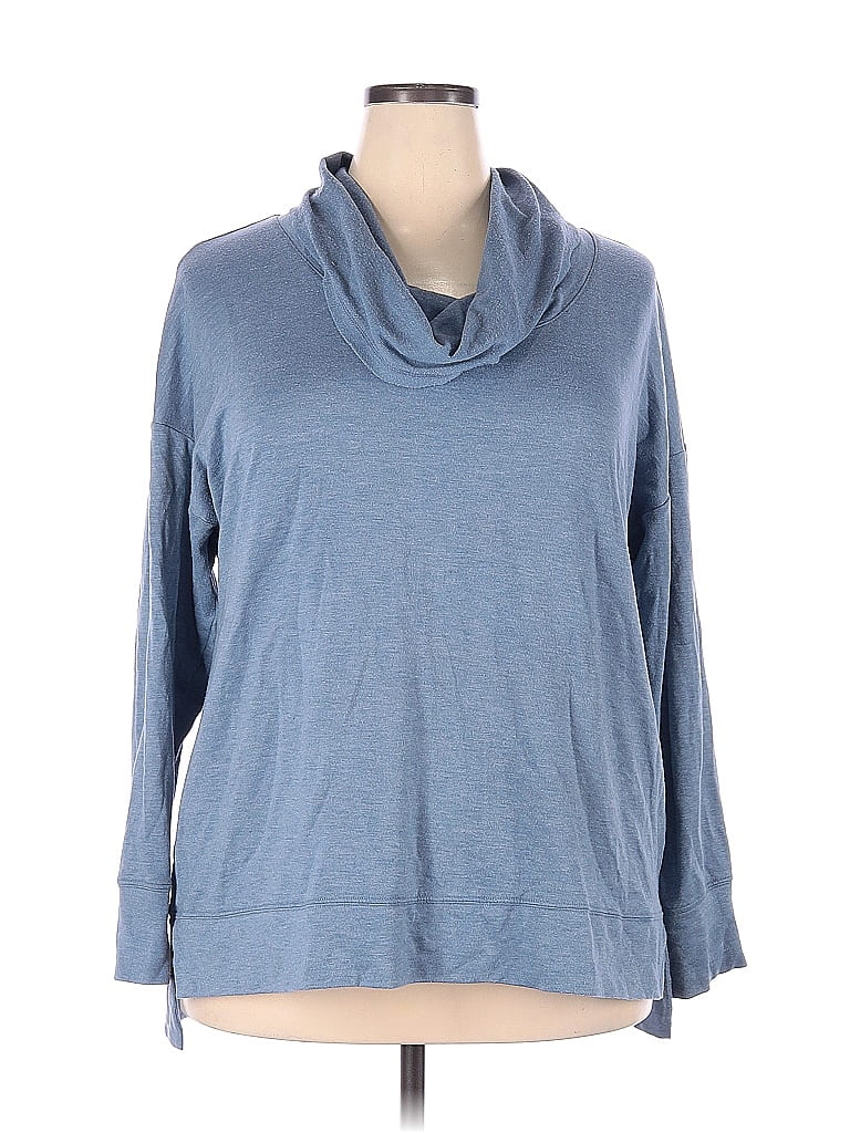 Ideology Blue Sweatshirt Size 2X (Plus) - photo 1