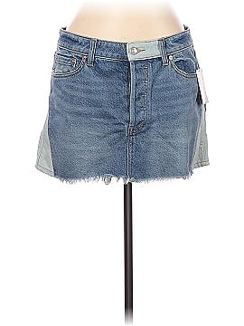 We the Free Denim Skirt (view 1)