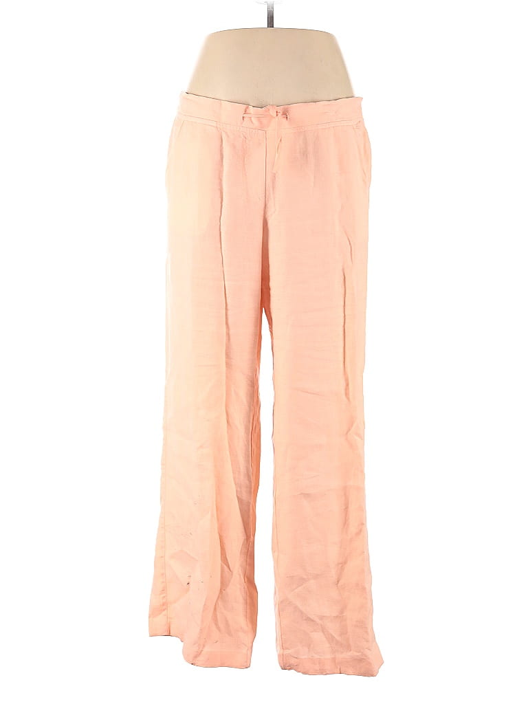 Tommy Bahama 100% Linen Orange Linen Pants Size 14 - photo 1