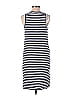 Old Navy 100% Cotton Stripes Blue Casual Dress Size M (Tall) - photo 2