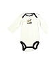 Just One You 100% Cotton Ivory White Long Sleeve Onesie Size 3 mo - photo 1