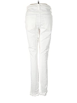 Madewell Tall 10" High-Rise Skinny Jeans in Pure White: Step-Hem Edition (view 2)