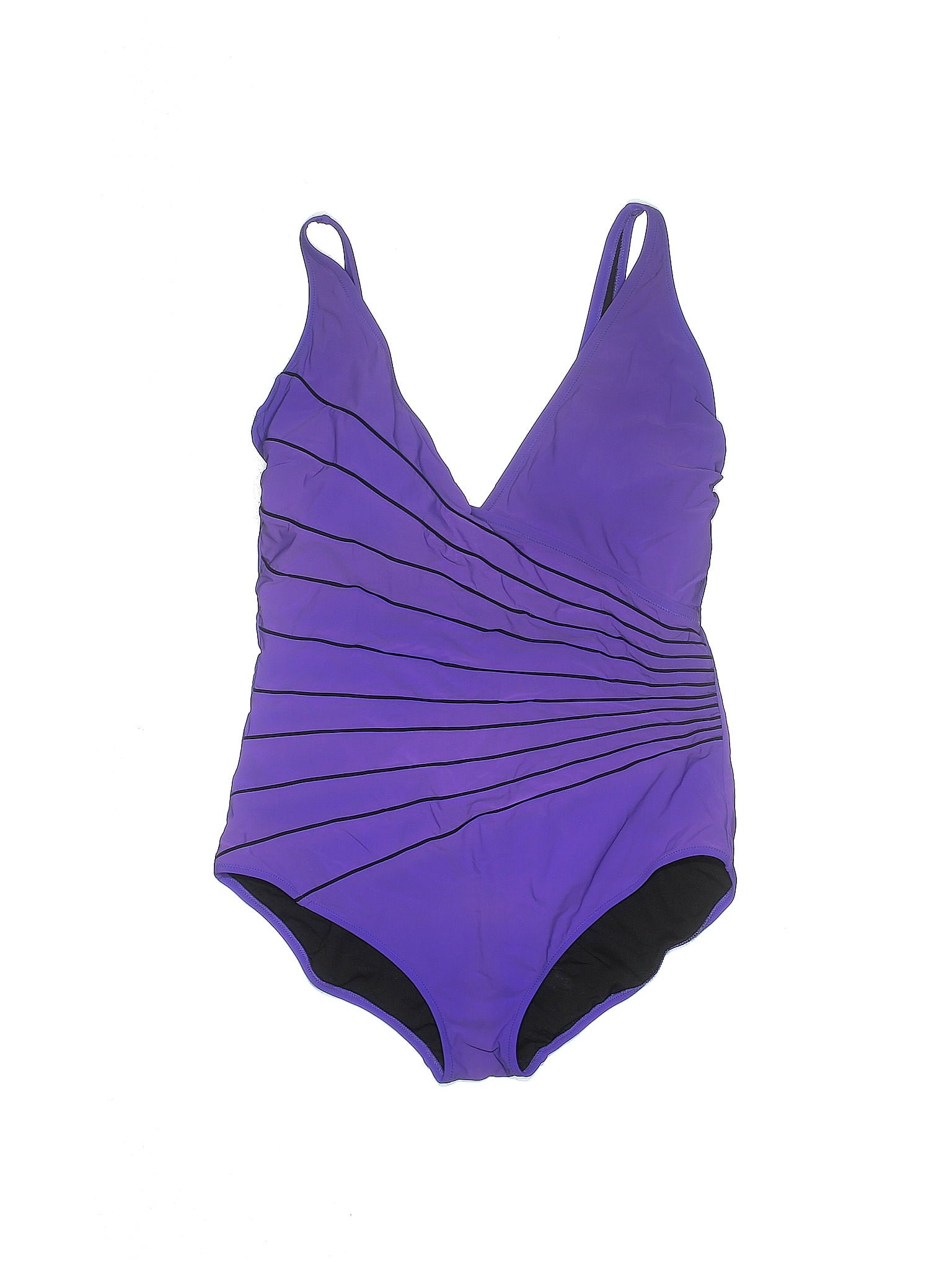 Gottex Solid Purple One Piece Swimsuit Size 20 Plus 69 Off Thredup 1931