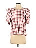 The Great. Plaid Pink Short Sleeve Blouse Size Sm (1) - photo 1