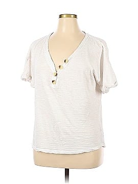 New Directions Short Sleeve Henley (view 1)