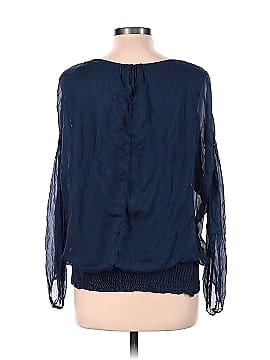 H Trend 3/4 Sleeve Silk Top (view 2)