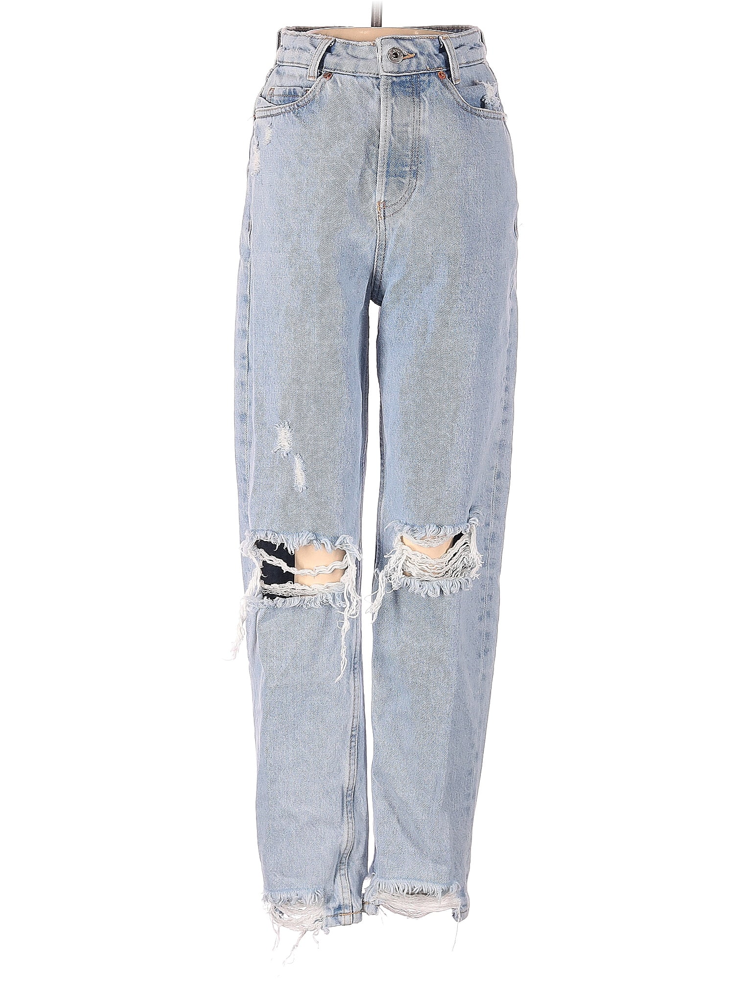 Zara 100% Cotton Blue Jeans Size 0 - 46% off | thredUP