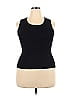 LOULOU Black Sleeveless T-Shirt Size 2X (Plus) - photo 1
