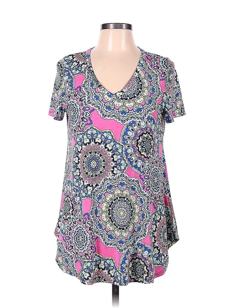 Pink Coconut Boutique Pink Short Sleeve Top Size M - photo 1