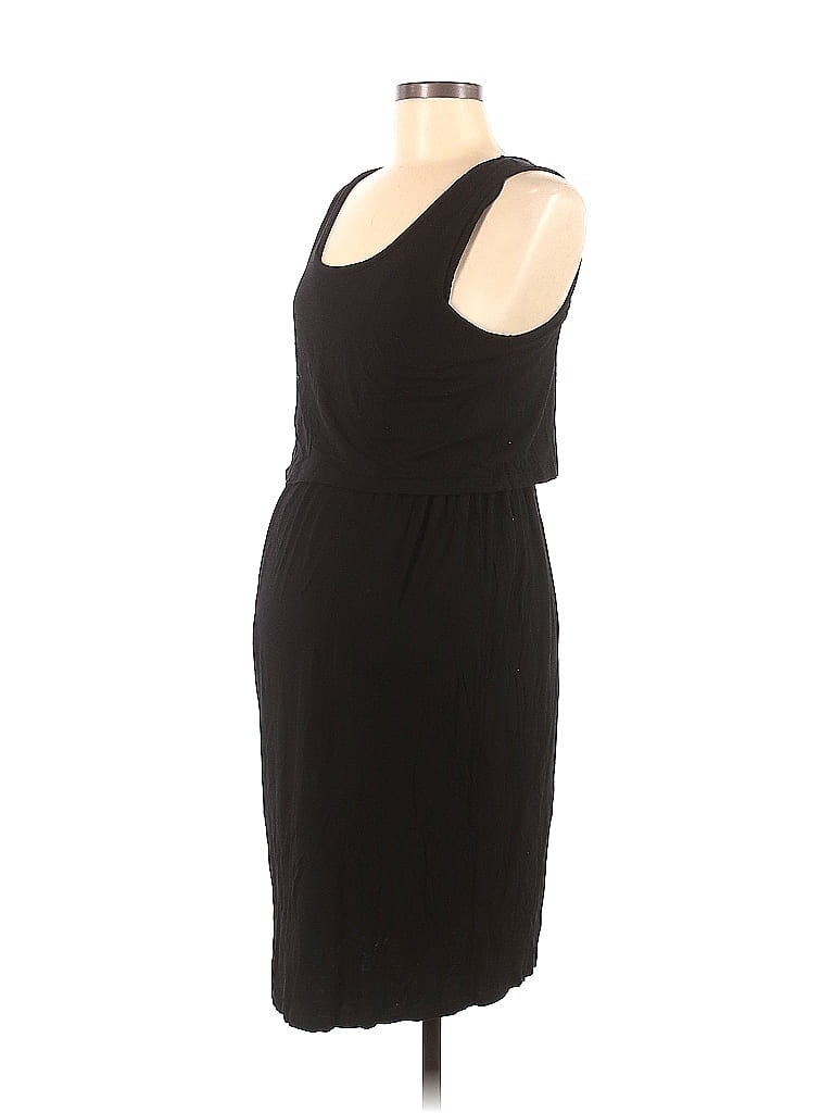 Gap - Maternity Solid Black Casual Dress Size M (Maternity) - photo 1