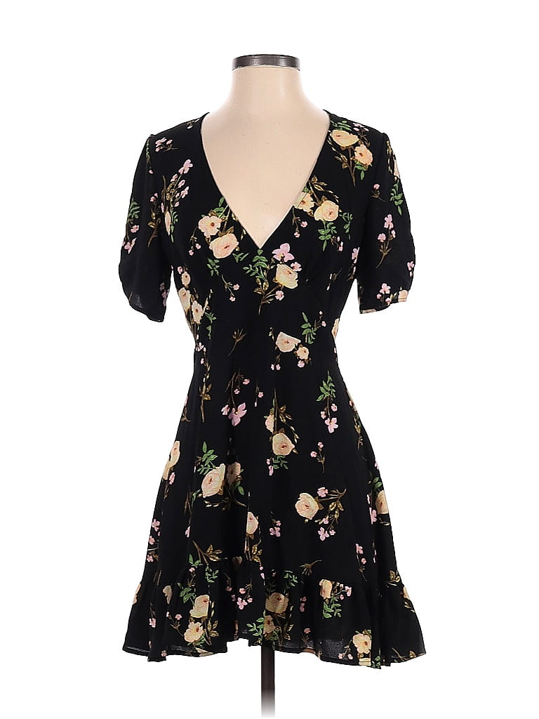 Princess Polly Floral Black Casual Dress Size S - 60% off | thredUP