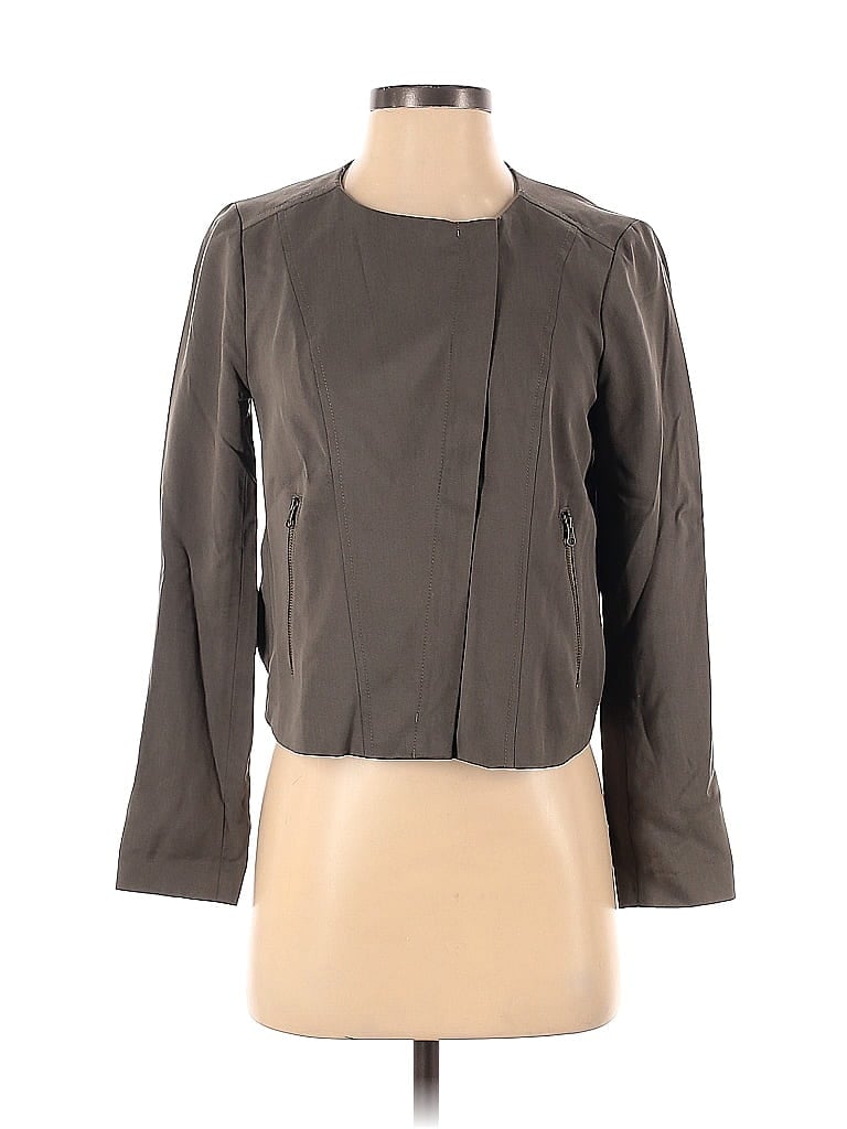 Pre-owned Ann Taylor Loft Jacket In Gray