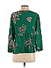Sézane 100% Silk Floral Green Long Sleeve Silk Top Size 38 (FR) - photo 2