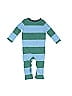 Primary Clothing Stripes Color Block Blue Long Sleeve Onesie Size 12-18 mo - photo 2