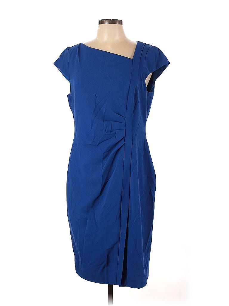 L.K. Bennett Blue Cocktail Dress Size 14 - 83% off | thredUP