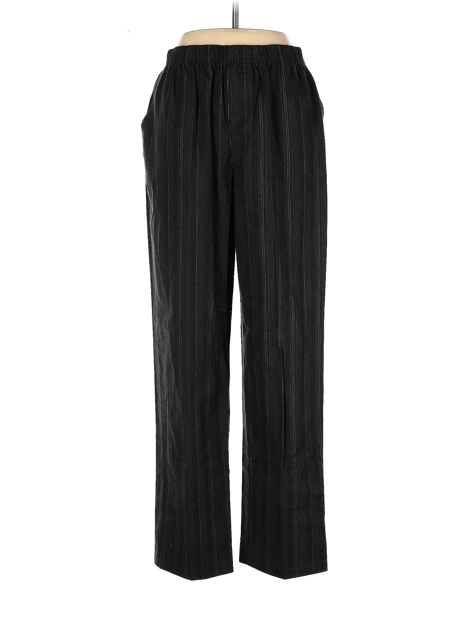 White Stag Stripes Black Dress Pants Size 6 - 46% off